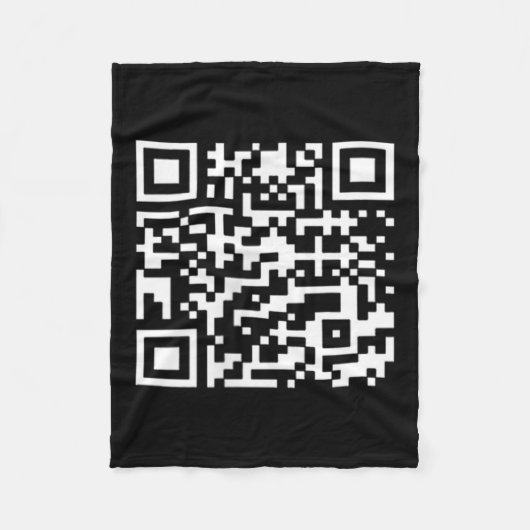 Grappig QR President Trump Dance Code _1 Fleece Deken (Voorkant)