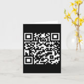 Grappig QR President Trump Dance Code _1 Kaart (Gele Bloem)