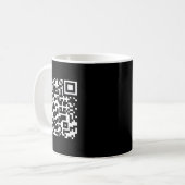 Grappig QR President Trump Dance Code _1 Koffiemok (Voorkant links)