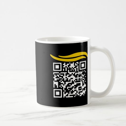 Grappig QR President Trump Dance Code 1 Koffiemok (Rechts)