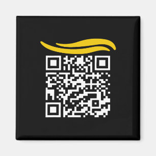 Grappig QR President Trump Dance Code 1 Magneet