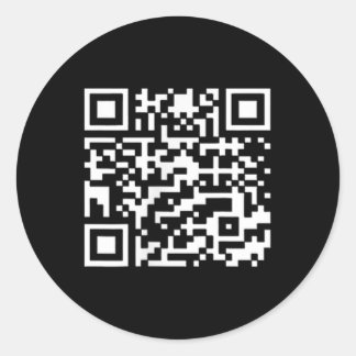 Grappig QR President Trump Dance Code _1 Ronde Sticker
