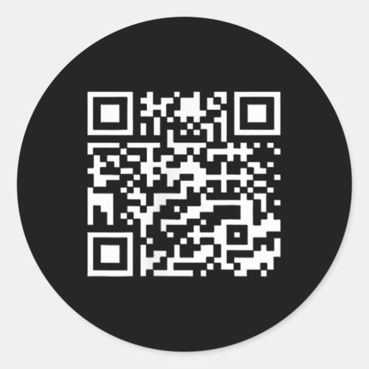 Grappig QR President Trump Dance Code _1 Ronde Sticker (Voorkant)