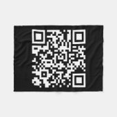Grappig QR President Trump Dance Code 2025 Fleece Deken (Voorkant (Horizontaal))