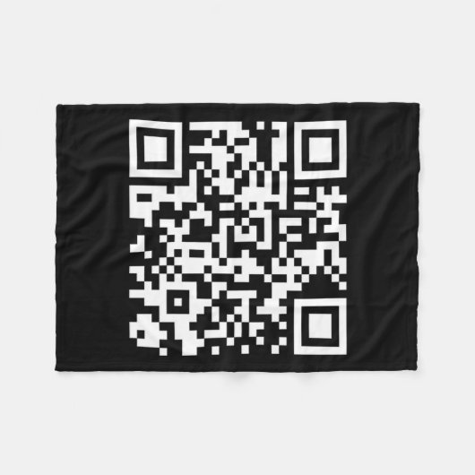 Grappig QR President Trump Dance Code 2025 Fleece Deken (Voorkant (Horizontaal))