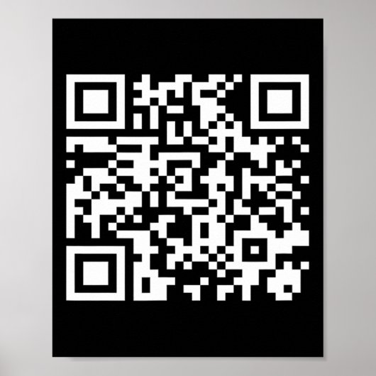 Grappig QR President Trump Dance Code 2025 Poster (Voorkant)
