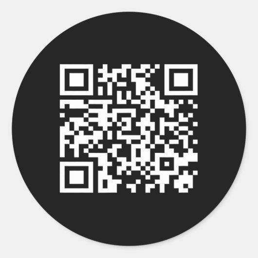 Grappig QR President Trump Dance Code 2025 Ronde Sticker (Voorkant)