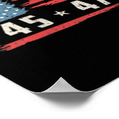 Grappig QR President Trump Dance Code 2 kant Poster (Hoek)