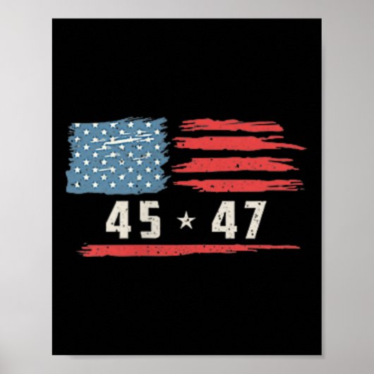 Grappig QR President Trump Dance Code 2 kant Poster (Voorkant)