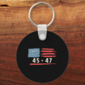 Grappig QR President Trump Dance Code 2 kant Sleutelhanger (Voorkant)