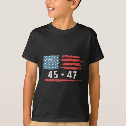 Grappig QR President Trump Dance Code 2 kant T-shirt (Voorkant)