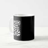 Grappig QR President Trump Dance Code 2 Koffiemok (Voorkant links)