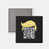 Grappig QR President Trump Dance Code 2 Magneet (Voorkant / Achterkant)