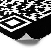 Grappig QR President Trump Dance Code 2 Poster (Hoek)