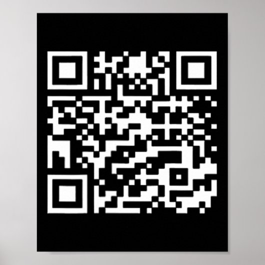 Grappig QR President Trump Dance Code 2 Poster (Voorkant)
