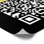 Grappig QR President Trump Dance Code 2 Poster (Hoek)