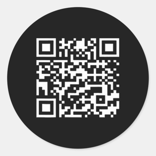 Grappig QR President Trump Dance Code 2 Ronde Sticker (Voorkant)