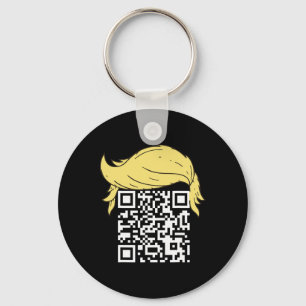 Grappig QR President Trump Dance Code 2 Sleutelhanger