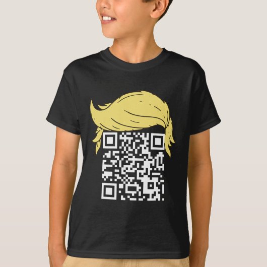 Grappig QR President Trump Dance Code 2 T-shirt (Voorkant)