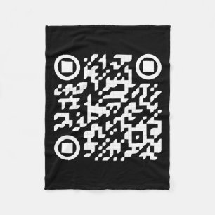 Grappig QR President Trump Dance Code 3 Fleece Deken