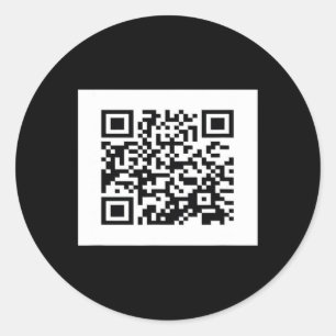 Grappig QR President Trump Dance Code 6 Ronde Sticker