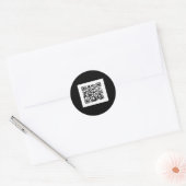 Grappig QR President Trump Dance Code 6 Ronde Sticker (Envelop)