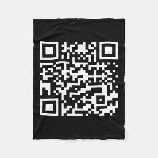 Grappig QR President Trump Dance Code Fleece Deken (Voorkant)