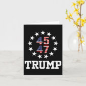 Grappig QR President Trump Dance Code Inauguratie Kaart (Gele Bloem)