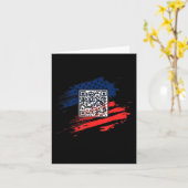 Grappig QR President Trump Dance Code Kaart (Gele Bloem)