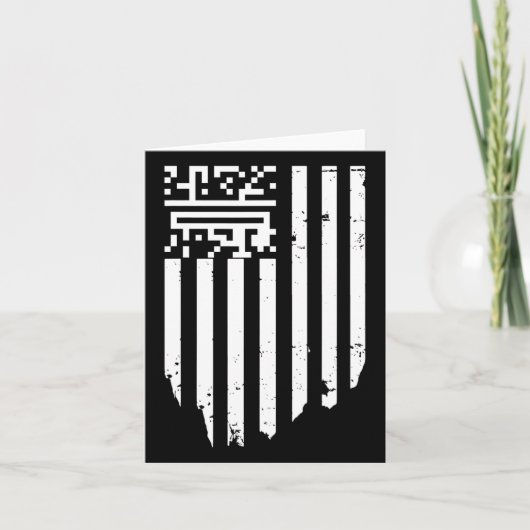 Grappig QR President Trump Dance Code Kaart (Voorkant)