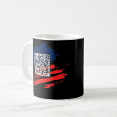 Grappig QR President Trump Dance Code Koffiemok (Voorkant links)