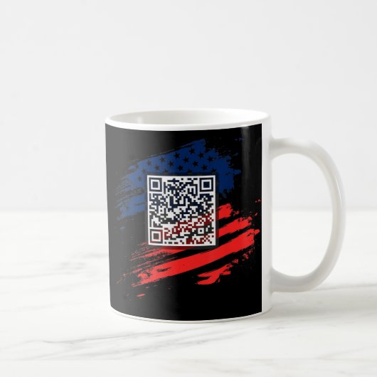 Grappig QR President Trump Dance Code Koffiemok (Rechts)