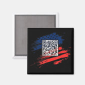 Grappig QR President Trump Dance Code Magneet (Voorkant / Achterkant)