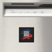 Grappig QR President Trump Dance Code Magneet (Insitu (Vaatwasser))