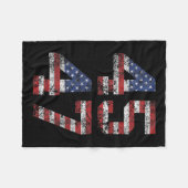 Grappig Qr President Trump Dance Code (op Byck) 1 Fleece Deken (Voorkant (Horizontaal))