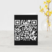 Grappig Qr President Trump Dance Code (op Byck) 5 Kaart (Gele Bloem)