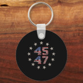 Grappig Qr President Trump Dance Code (op Byck) 6 Sleutelhanger (Voorkant)
