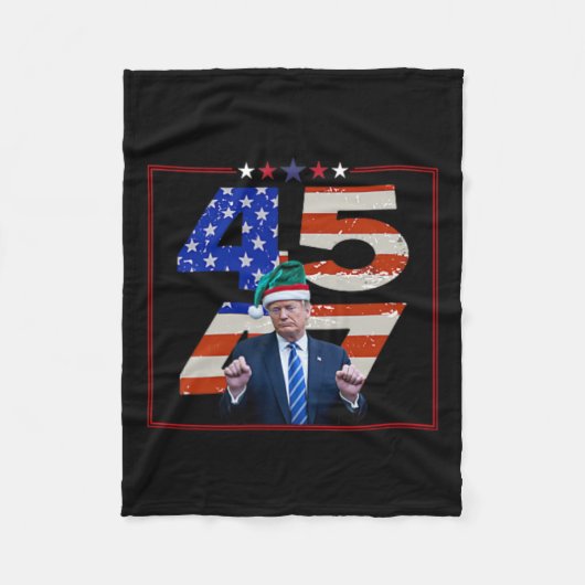 Grappig Qr President Trump Dance Code (op Byck) 8 Fleece Deken (Voorkant)