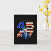 Grappig Qr President Trump Dance Code (op Byck) 8 Kaart (Gele Bloem)