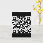 Grappig Qr President Trump Dance Code (op Byck) Kaart (Gele Bloem)