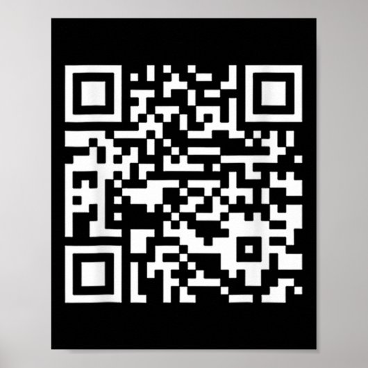 Grappig Qr President Trump Dance Code (op Byck) Poster (Voorkant)