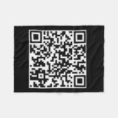 Grappig QR-President Trump Dance Code (op de achte Fleece Deken (Voorkant (Horizontaal))