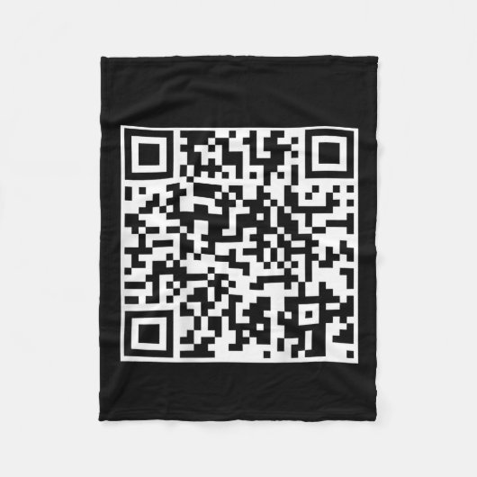 Grappig QR-President Trump Dance Code (op de achte Fleece Deken (Voorkant)