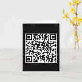 Grappig QR-President Trump Dance Code (op de achte Kaart (Gele Bloem)
