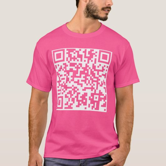 Grappig QR President Trump Dance Code (op de achte T-shirt (Voorkant)