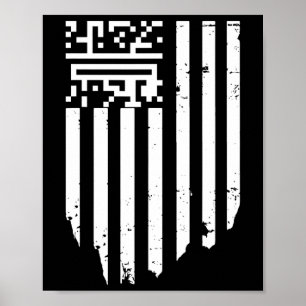 Grappig QR President Trump Dance Code Poster