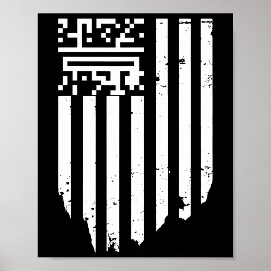 Grappig QR President Trump Dance Code Poster (Voorkant)