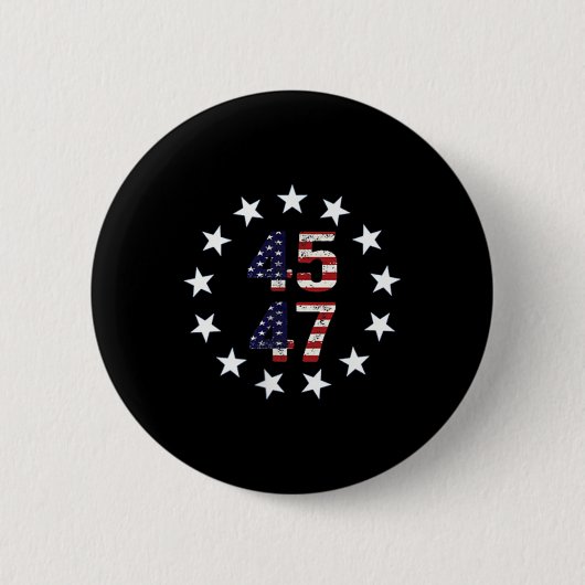 Grappig QR President Trump Dance Code Ronde Button 5,7 Cm (Voorkant)