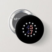 Grappig QR President Trump Dance Code Ronde Button 5,7 Cm (Voorkant /achterkant)