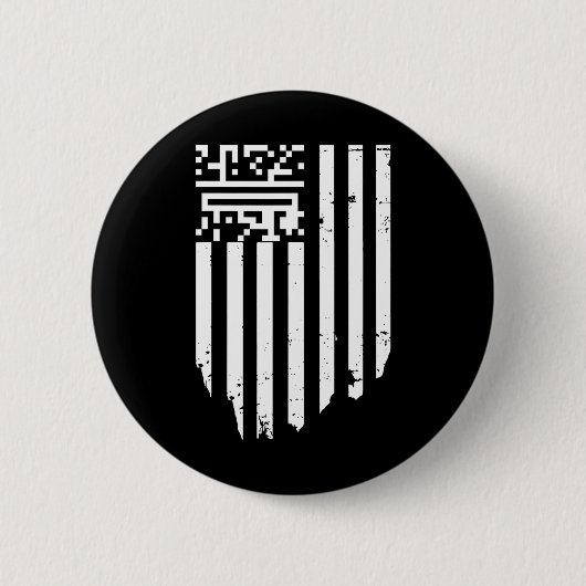 Grappig QR President Trump Dance Code Ronde Button 5,7 Cm (Voorkant)